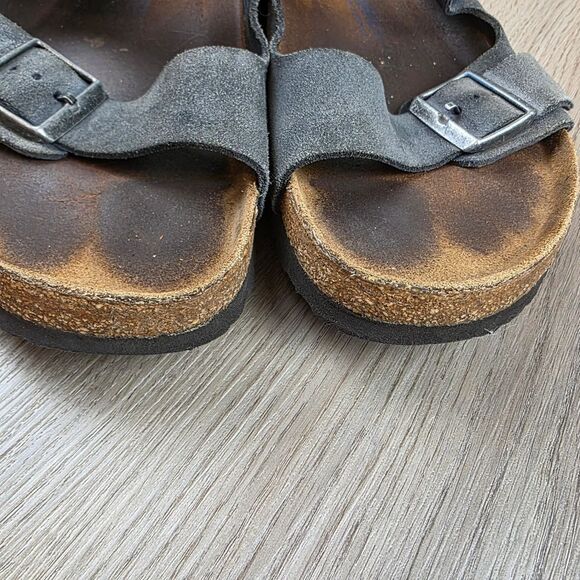 Birkenstock Arizona Suede Leather Sandals Size 11 - Picture 7 of 11